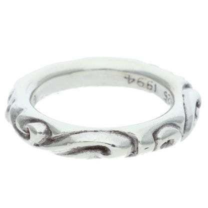 Chrome Hearts SCRL BAND Ring Silver Size 16.5 (Silver 8.75g)