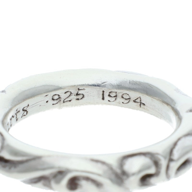 Chrome Hearts SCRL BAND Ring Silver Size 16.5 (Silver 8.75g)