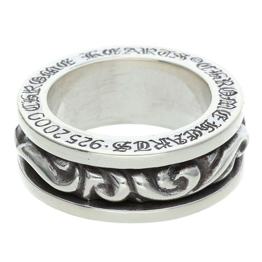 Chrome Hearts Spinner Scroll Silver Ring Size ONE SIZE