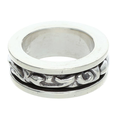 Chrome Hearts Spinner Scroll Silver Ring Size US 7