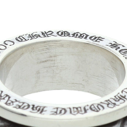 Chrome Hearts Spinner Scroll Silver Ring Size US 7