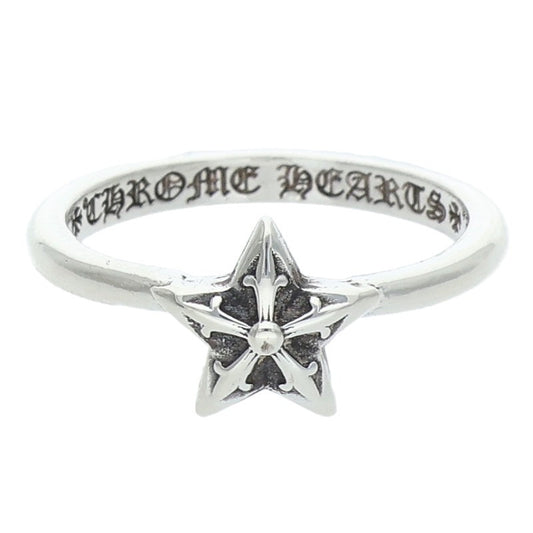 Chrome Hearts Bubblegum Star Silver Ring Size ONE SIZE