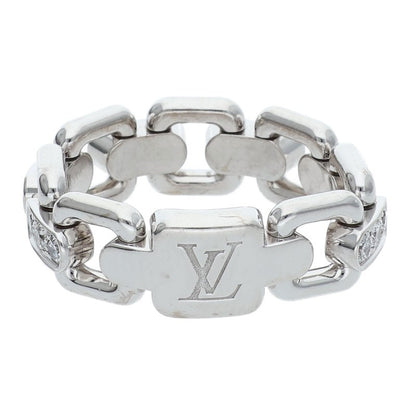 LOUISVUITTON 18K WG Pave Diamond Chain Size ONE SIZE