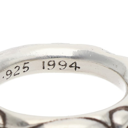 Chrome Hearts SCRL BAND Ring Silver Size 15.5 (Silver 9.12g)