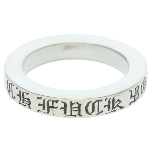 Chrome Hearts 3mm Spacer Fuck You Silver Ring Size ONE SIZE