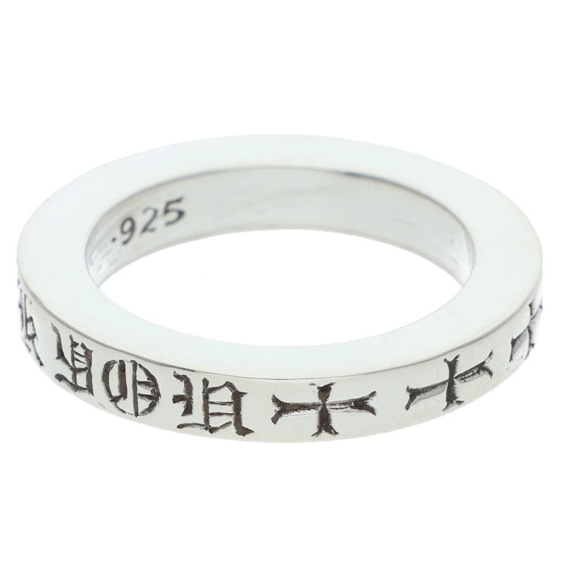 Chrome Hearts 3mm Spacer Fuck You Silver Ring Size US 5