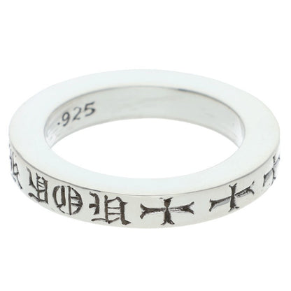 Chrome Hearts 3mm Spacer Fuck You Silver Ring Size US 5