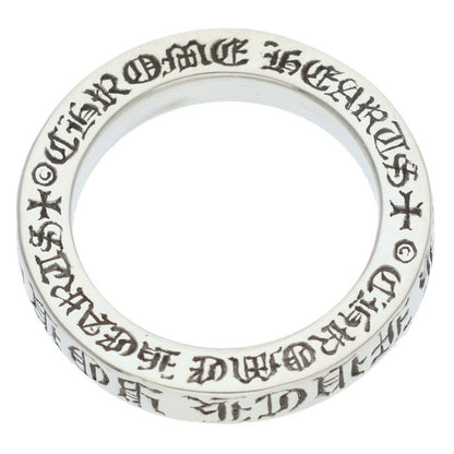 Chrome Hearts 3mm Spacer Fuck You Silver Ring Size US 5