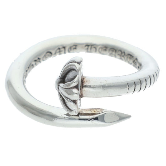 Chrome Hearts Nail Cross Ball Silver Ring Size ONE SIZE
