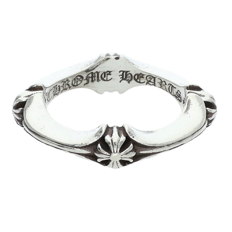 Chrome Hearts Plus And Bone Silver Ring Size US 4.5