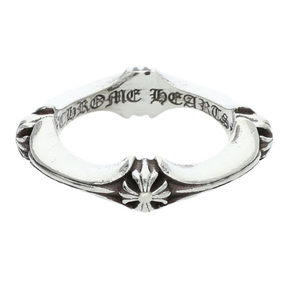 Chrome Hearts Plus And Bone Silver Ring Size US 4.5