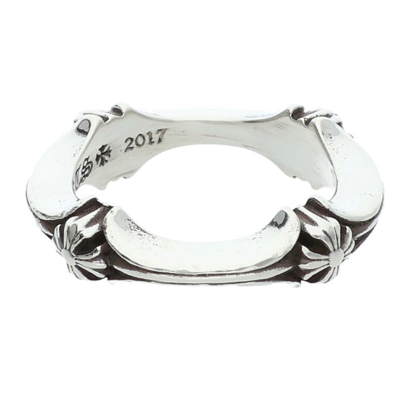 Chrome Hearts Plus And Bone Silver Ring Size US 4.5