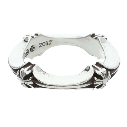 Chrome Hearts Plus And Bone Silver Ring Size US 4.5