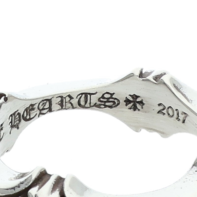 Chrome Hearts Plus And Bone Silver Ring Size US 4.5
