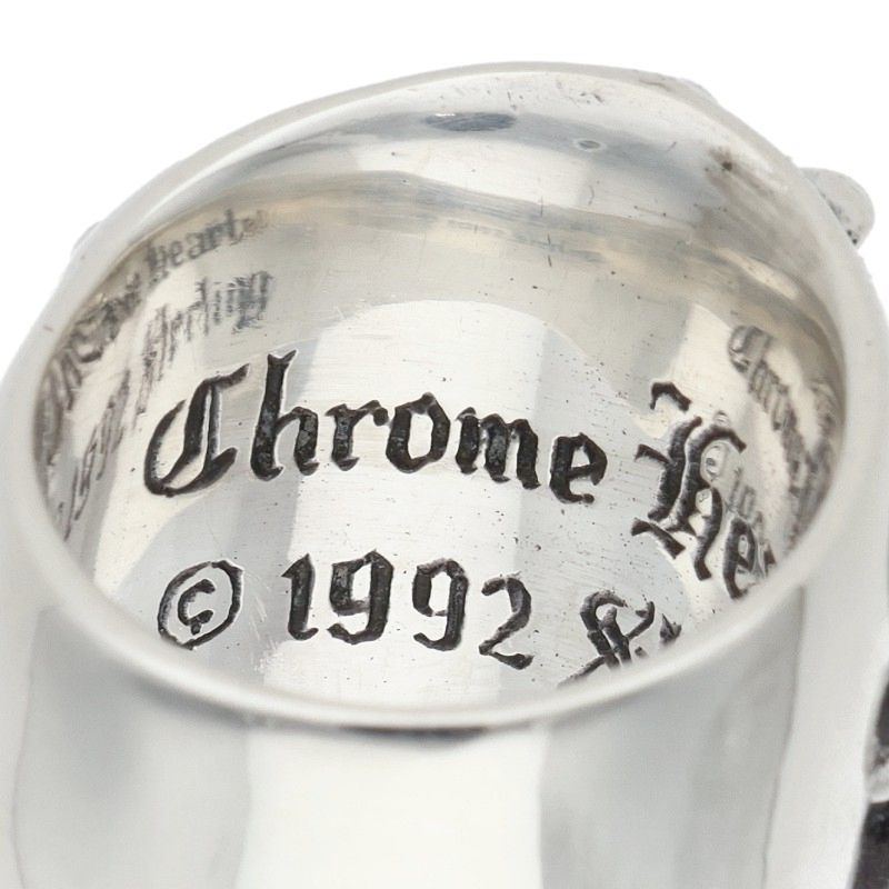 Chrome Hearts Keeper Sterling Silver Ring Size US 6