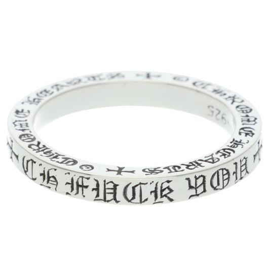 Chrome Hearts 3mm Spacer FUCKYOU Silver Ring Size ONE SIZE