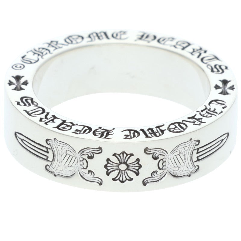 Chrome Hearts 6mm Spacer Dagger Silver Ring Size US 6