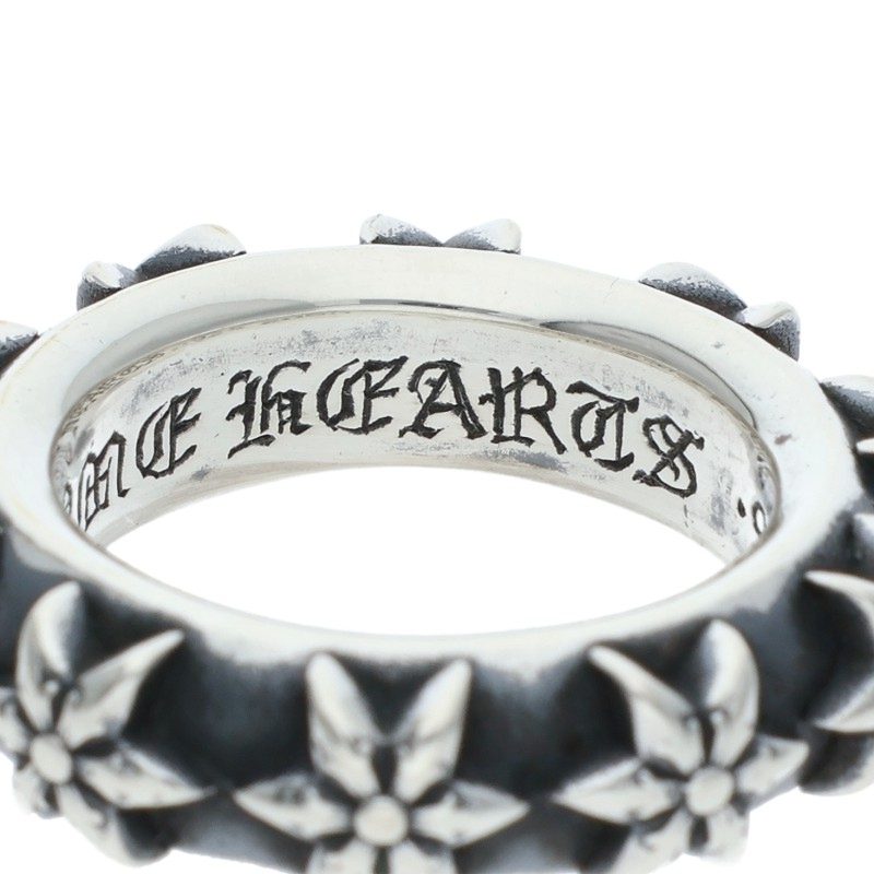 Chrome Hearts STAR BAND Silver Ring Size US 5