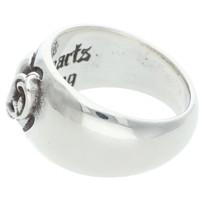 Chrome Hearts HEART IN BAND Silver Ring Size US 9