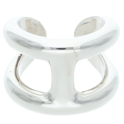 HERMES Osmose GM Silver Ring Size ONE SIZE