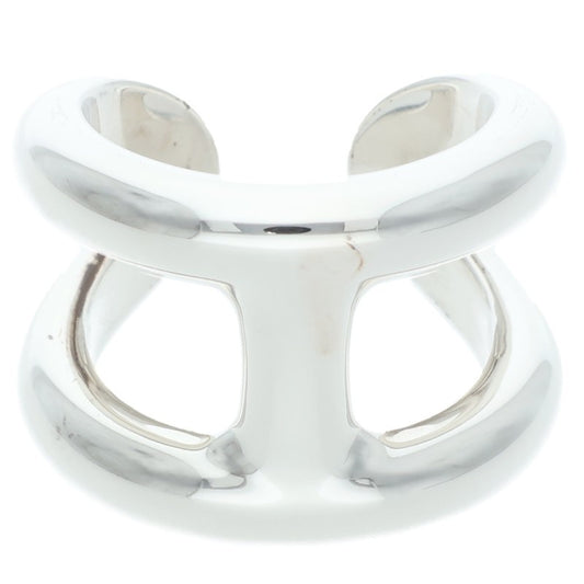 HERMES Osmose GM Silver Ring Size ONE SIZE