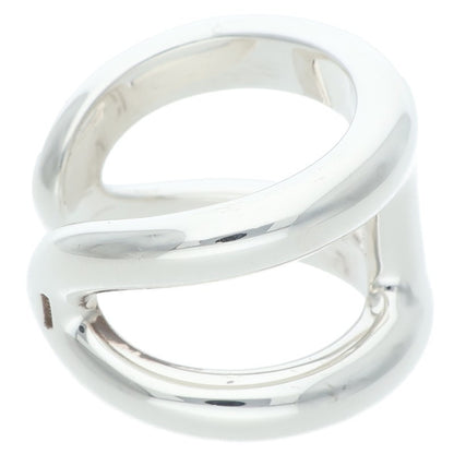 HERMES Osmose GM Silver Ring Size ONE SIZE