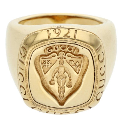 GUCCI Gucci Crest Signet Ring Size ONE SIZE