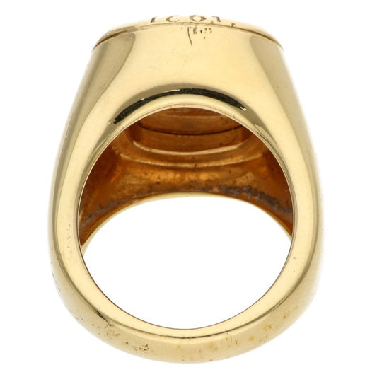 GUCCI Gucci Crest Signet Ring Size ONE SIZE