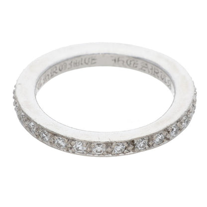 Chrome Hearts 18K WG Pave Diamond Ring Size US 7.5