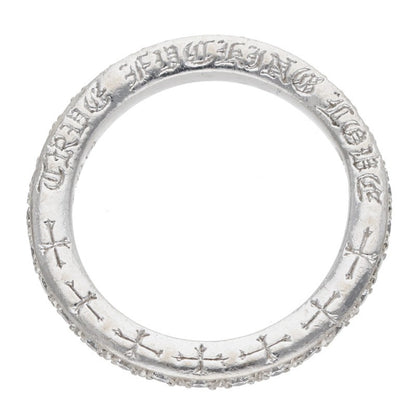 Chrome Hearts 18K WG Pave Diamond Ring Size US 7.5
