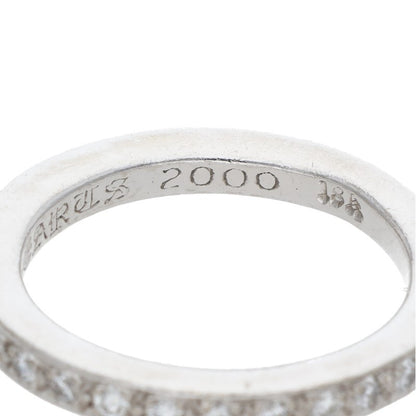 Chrome Hearts 18K WG Pave Diamond Ring Size US 7.5