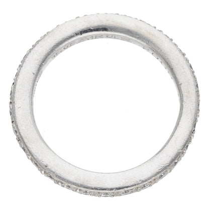 Chrome Hearts 18K WG Pave Diamond Ring Size US 7.5