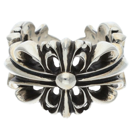 Chrome Hearts DBL FLRL CRS Sterling Silver Size ONE SIZE