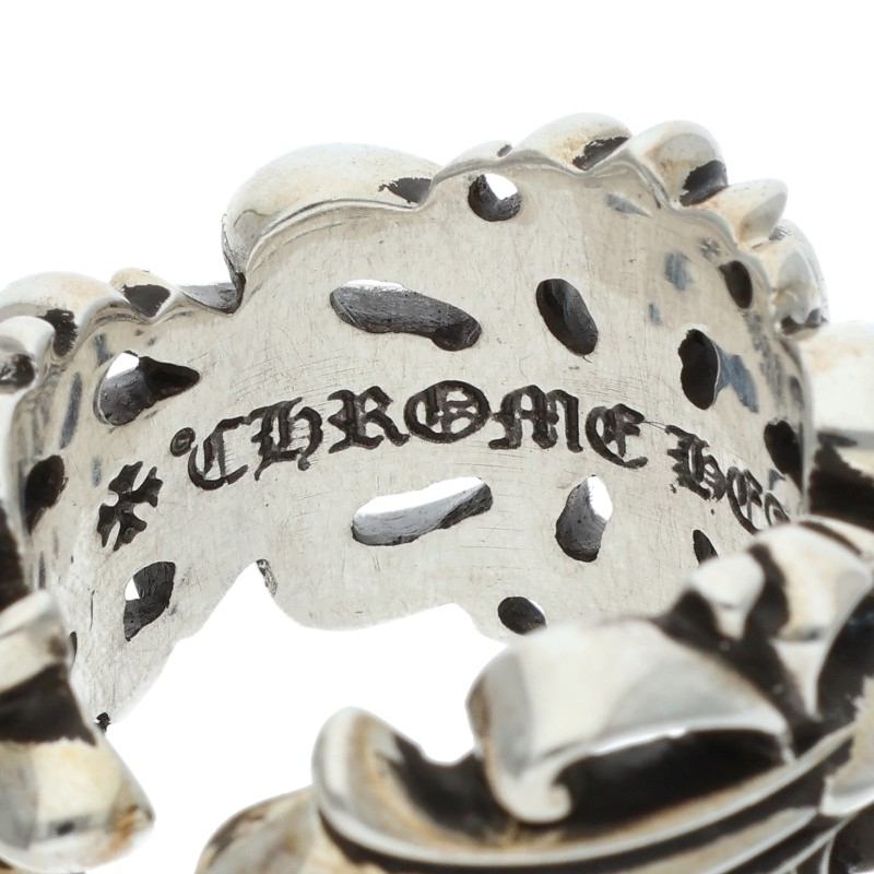 Chrome Hearts DBL FLRL CRS Sterling Silver Size ONE SIZE