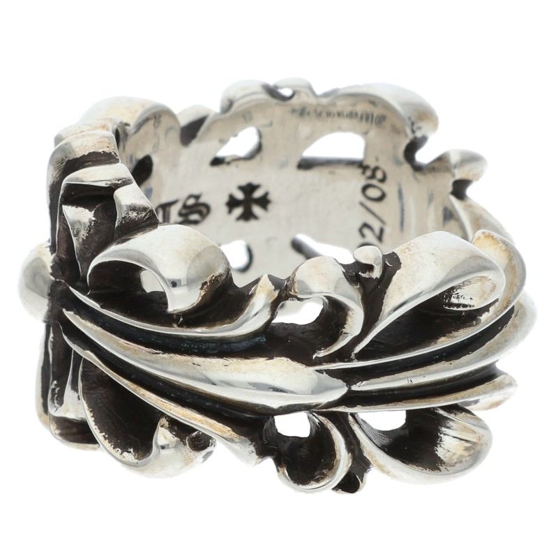 Chrome Hearts DBL FLRL CRS Sterling Silver Size ONE SIZE