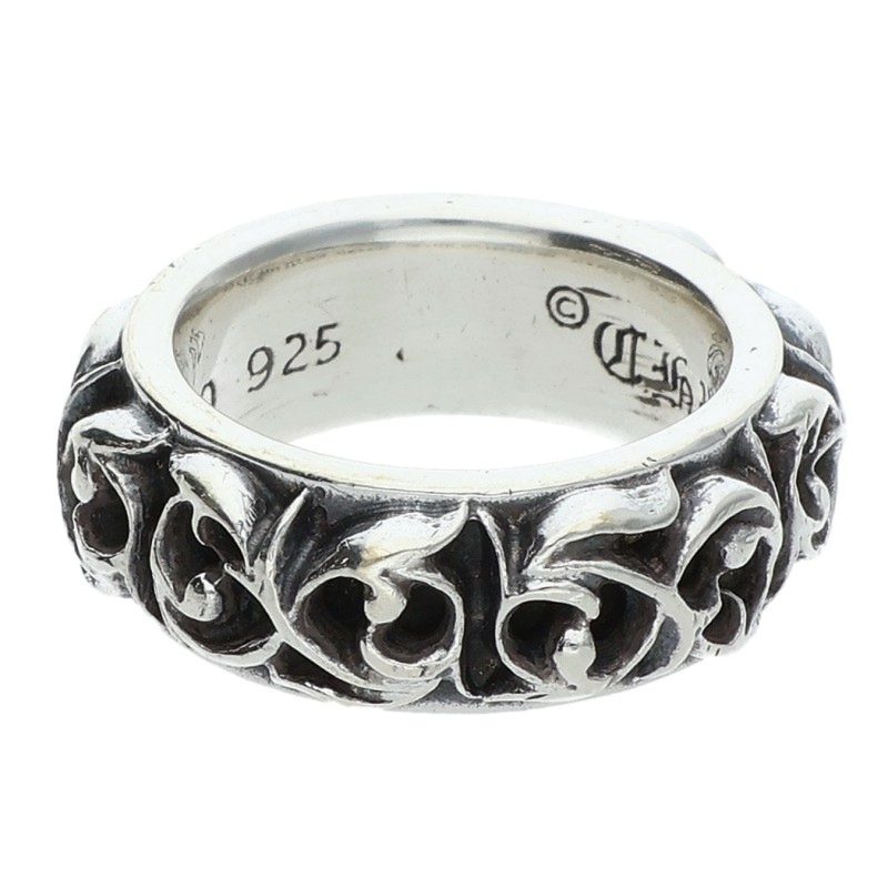 Chrome Hearts Eternity Vine Band Silver Ring Size US 6