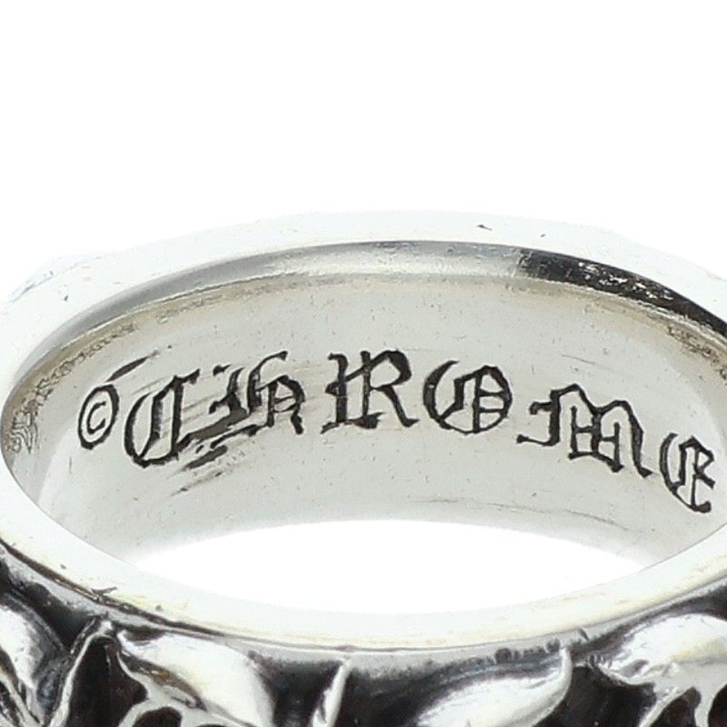 Chrome Hearts Eternity Vine Band Silver Ring Size US 6