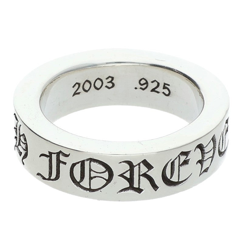Chrome Hearts 6mm SPACER FOREVER Silver Ring Size ONE SIZE