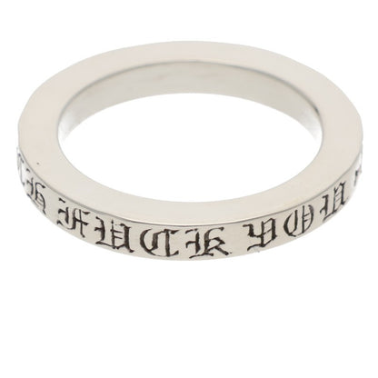Chrome Hearts 3mm SPACER FUCKYOU Silver Ring Size ONE SIZE