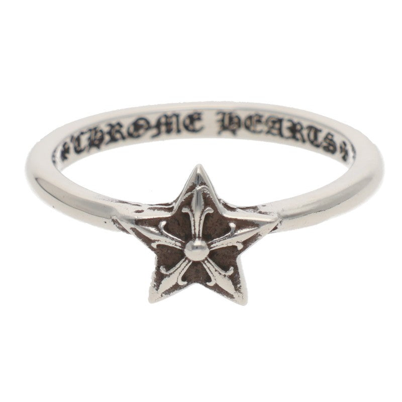 Chrome Hearts BUBBLGM STAR Silver Ring Size US 4