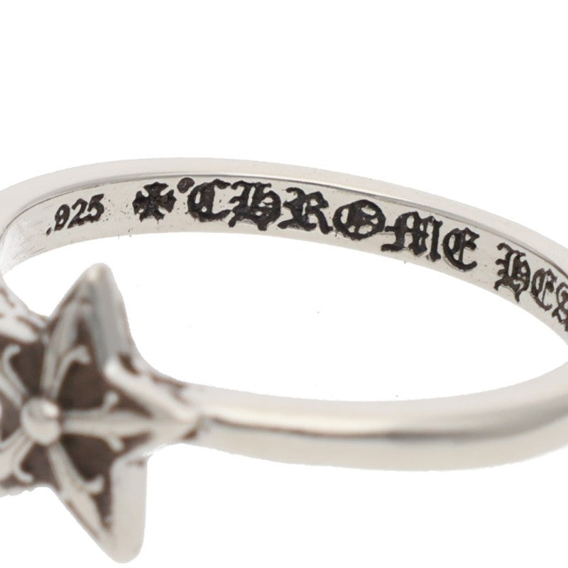 Chrome Hearts BUBBLGM STAR Silver Ring Size US 4