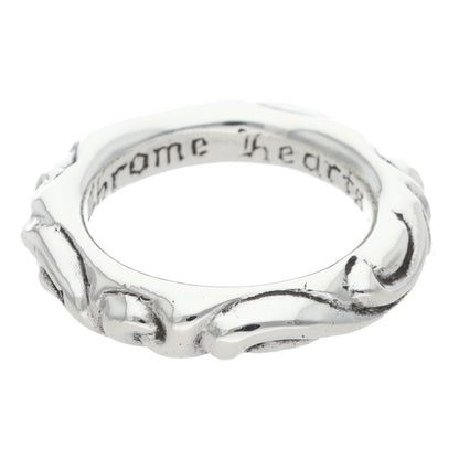 Chrome Hearts SCRL BAND Ring Silver (Silver 11.57g)