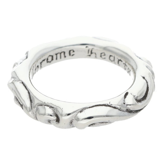 Chrome Hearts SCRL BAND Ring Silver (Silver 11.57g)