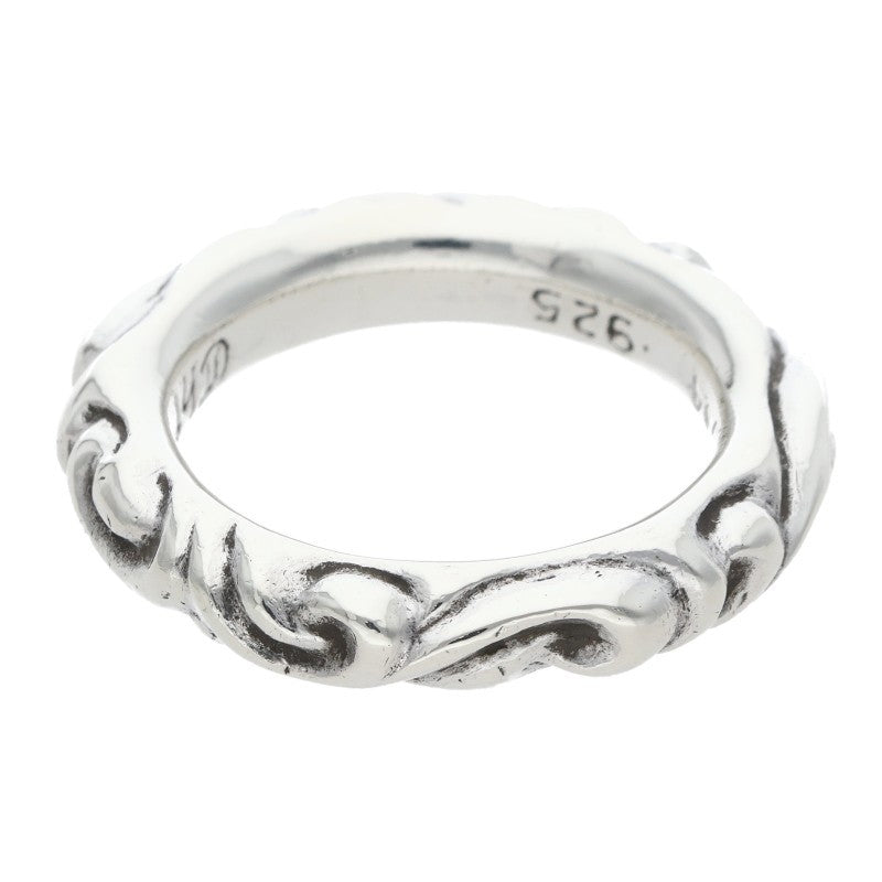 Chrome Hearts SCRL BAND Ring Silver (Silver 11.57g)