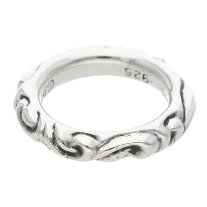 Chrome Hearts SCRL BAND Ring Silver (Silver 11.57g)
