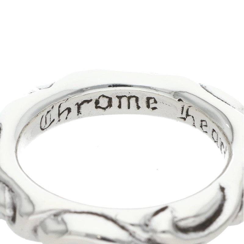 Chrome Hearts SCRL BAND Ring Silver (Silver 11.57g)