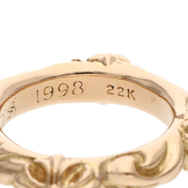 Chrome Hearts 22K SBT Band Gold Ring Size US 6.5
