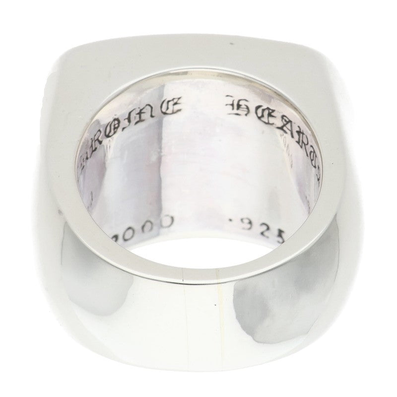 Chrome Hearts BIG PJ PLAIN Silver Ring Size US 7.5