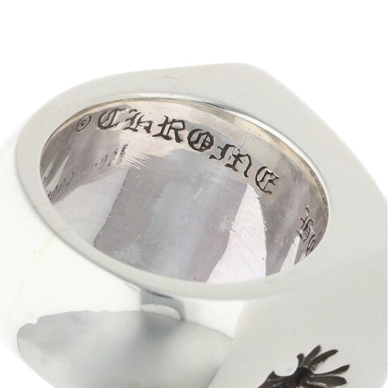 Chrome Hearts BIG PJ PLAIN Silver Ring Size US 7.5