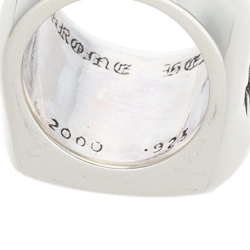 Chrome Hearts BIG PJ PLAIN Silver Ring Size US 7.5